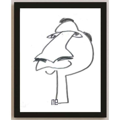 Nezih Danyal Tipler Kişiye Özel Sertifikalı Sınırlı Fine Art Karikatür Baskı NTP00405