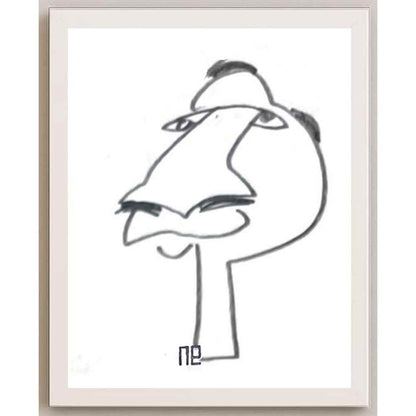 Nezih Danyal Tipler Kişiye Özel Sertifikalı Sınırlı Fine Art Karikatür Baskı NTP00405