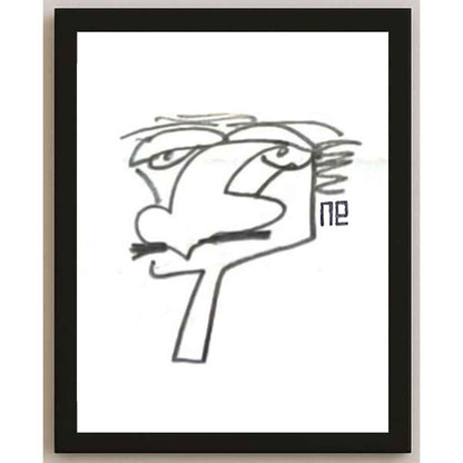 Nezih Danyal Tipler Kişiye Özel Sertifikalı Sınırlı Fine Art Karikatür Baskı NTP00406