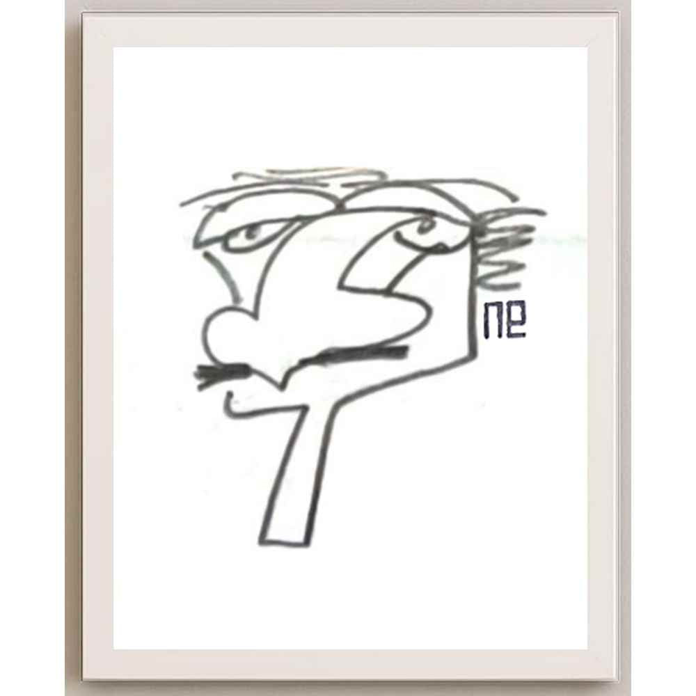 Nezih Danyal Tipler Kişiye Özel Sertifikalı Sınırlı Fine Art Karikatür Baskı NTP00406