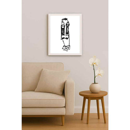 Nezih Danyal Tipler Kişiye Özel Sertifikalı Sınırlı Fine Art Karikatür Baskı NTP00410