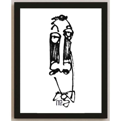 Nezih Danyal Tipler Kişiye Özel Sertifikalı Sınırlı Fine Art Karikatür Baskı NTP00410