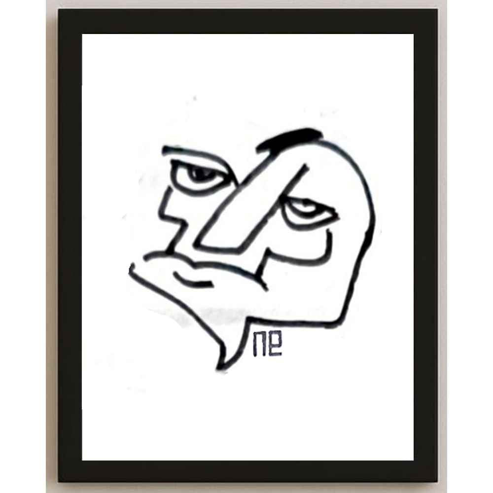 Nezih Danyal Tipler Kişiye Özel Sertifikalı Sınırlı Fine Art Karikatür Baskı NTP00413