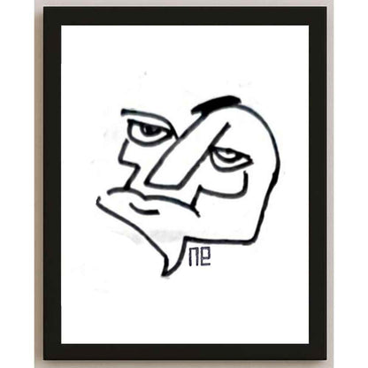 Nezih Danyal Tipler Kişiye Özel Sertifikalı Sınırlı Fine Art Karikatür Baskı NTP00413