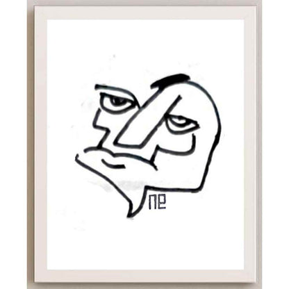 Nezih Danyal Tipler Kişiye Özel Sertifikalı Sınırlı Fine Art Karikatür Baskı NTP00413