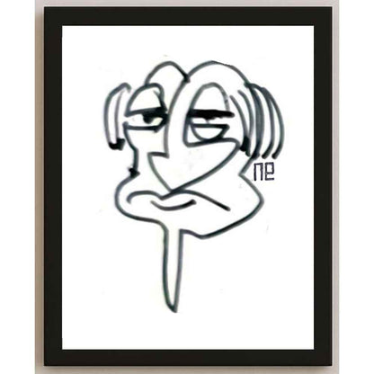 Nezih Danyal Tipler Kişiye Özel Sertifikalı Sınırlı Fine Art Karikatür Baskı NTP00418