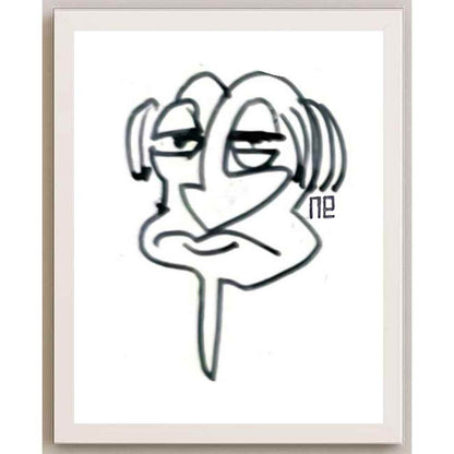 Nezih Danyal Tipler Kişiye Özel Sertifikalı Sınırlı Fine Art Karikatür Baskı NTP00418