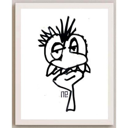 Nezih Danyal Tipler Kişiye Özel Sertifikalı Sınırlı Fine Art Karikatür Baskı NTP00421