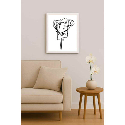 Nezih Danyal Tipler Kişiye Özel Sertifikalı Sınırlı Fine Art Karikatür Baskı NTP00422