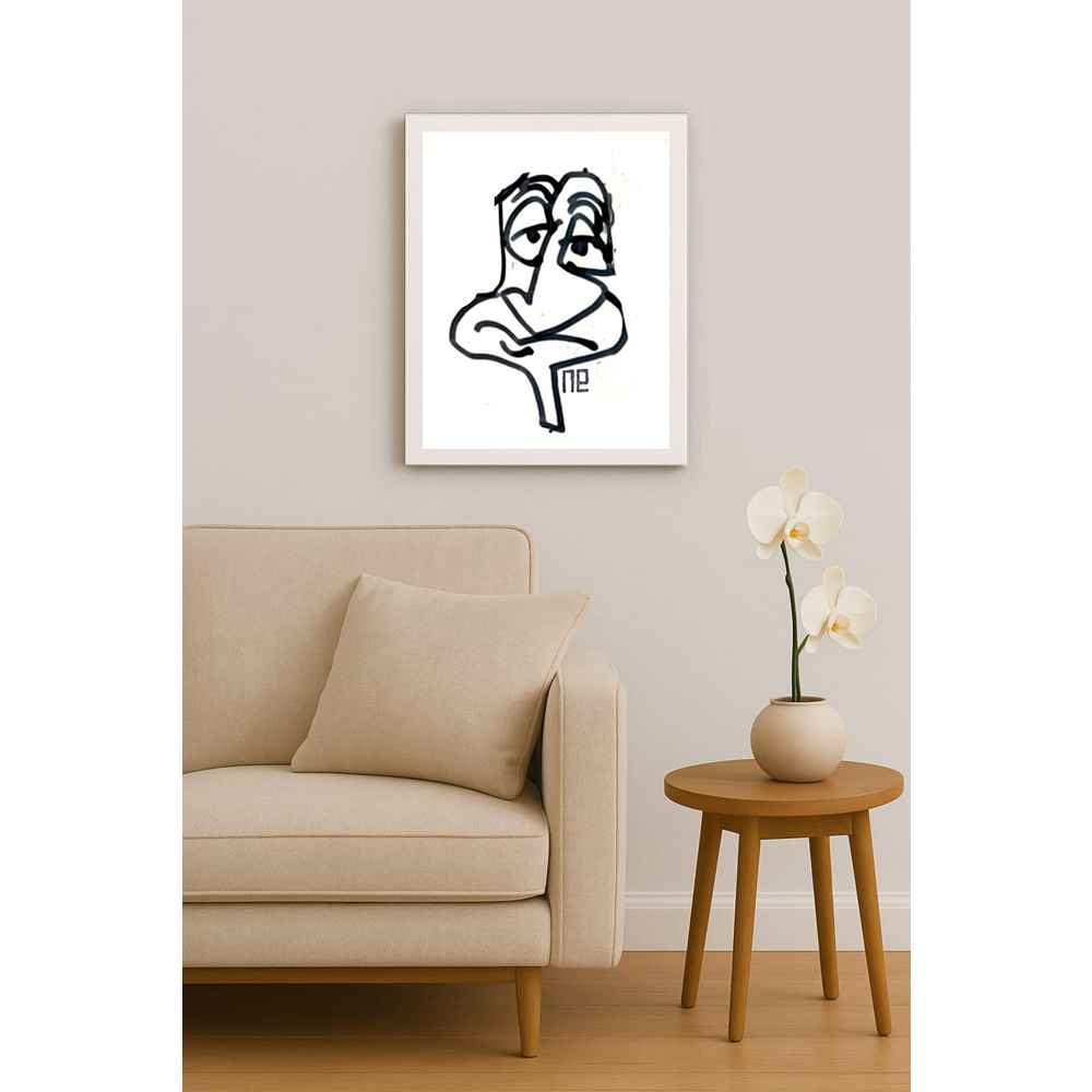 Nezih Danyal Tipler Kişiye Özel Sertifikalı Sınırlı Fine Art Karikatür Baskı NTP00423