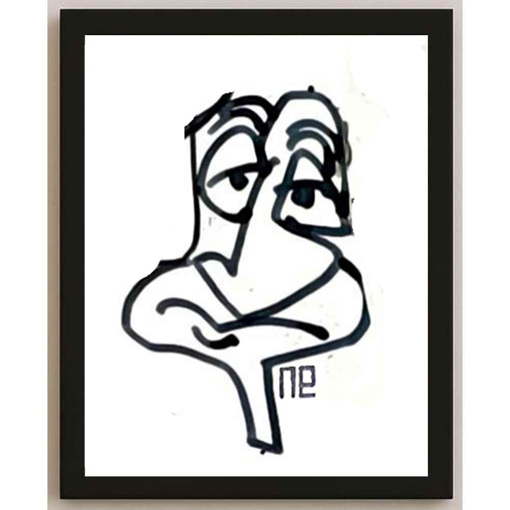 Nezih Danyal Tipler Kişiye Özel Sertifikalı Sınırlı Fine Art Karikatür Baskı NTP00423