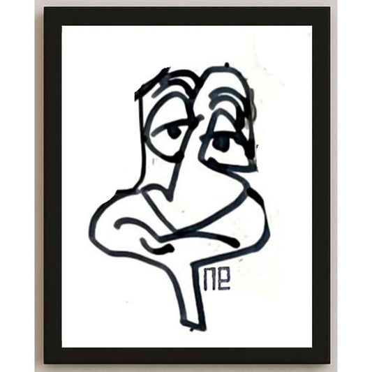 Nezih Danyal Tipler Kişiye Özel Sertifikalı Sınırlı Fine Art Karikatür Baskı NTP00423