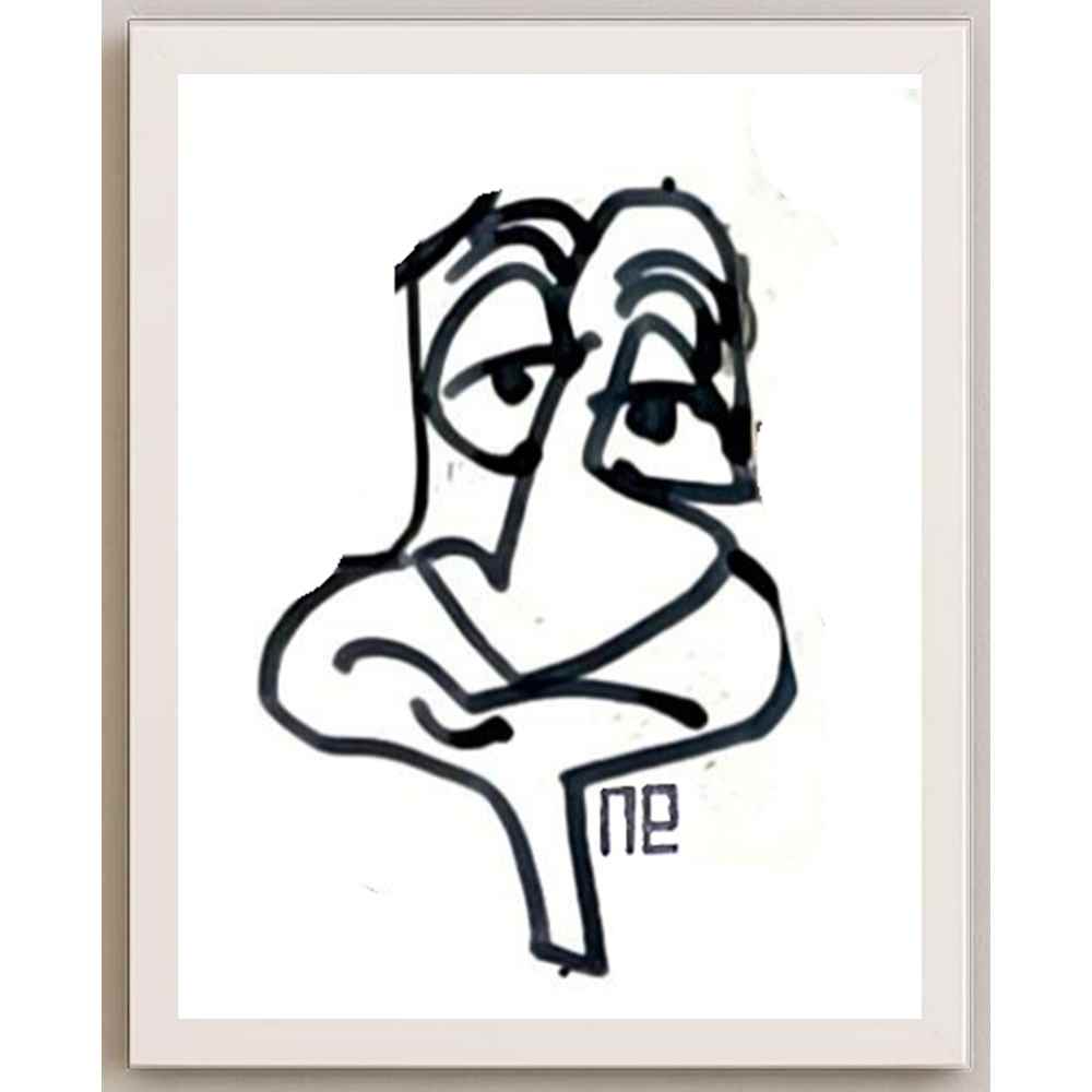 Nezih Danyal Tipler Kişiye Özel Sertifikalı Sınırlı Fine Art Karikatür Baskı NTP00423