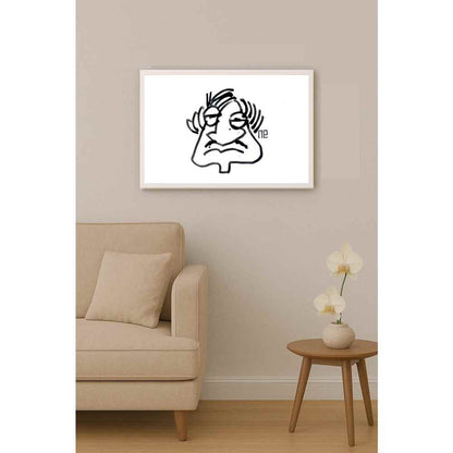 Nezih Danyal Tipler Kişiye Özel Sertifikalı Sınırlı Fine Art Karikatür Baskı NTP00424