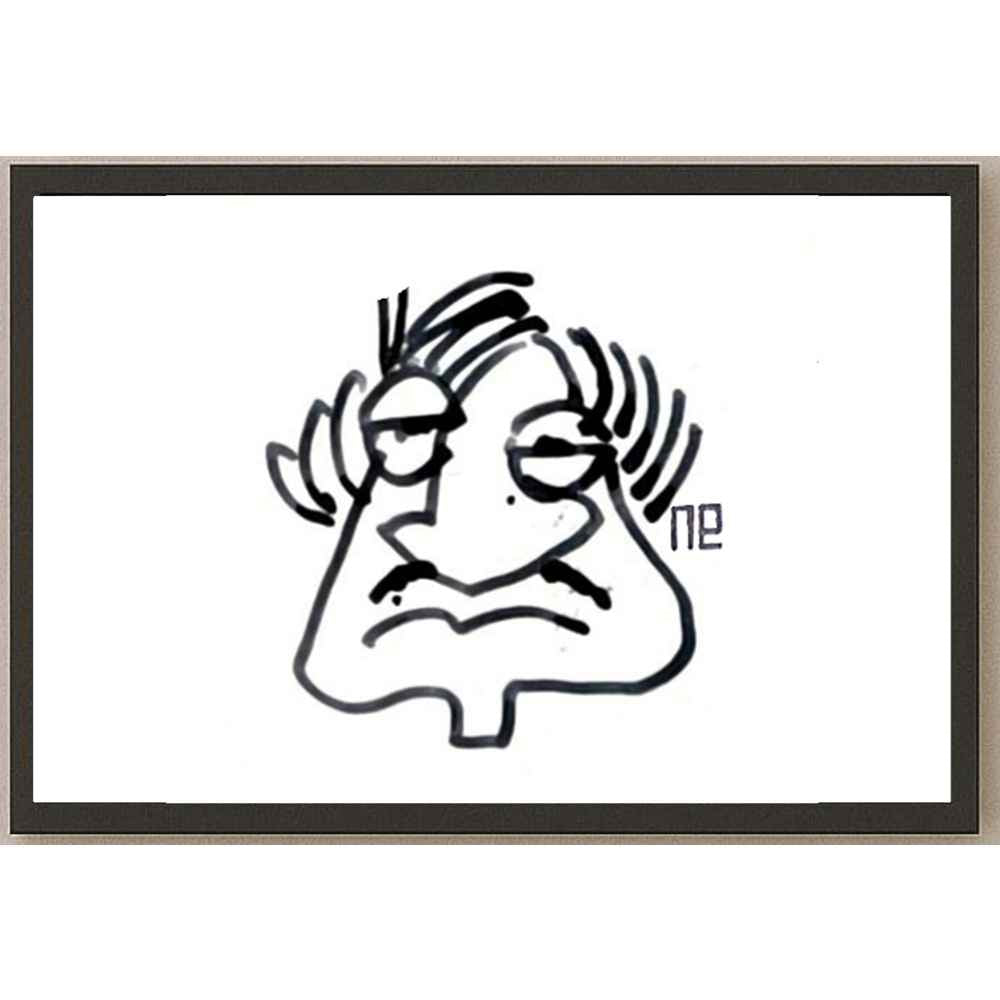 Nezih Danyal Tipler Kişiye Özel Sertifikalı Sınırlı Fine Art Karikatür Baskı NTP00424