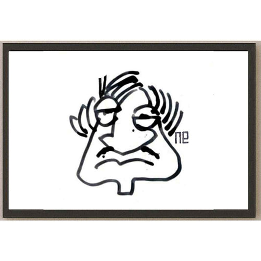 Nezih Danyal Tipler Kişiye Özel Sertifikalı Sınırlı Fine Art Karikatür Baskı NTP00424