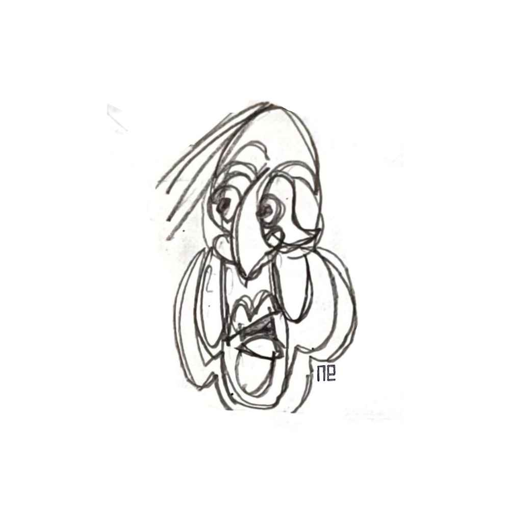 Nezih Danyal Tipler Kişiye Özel Sertifikalı Sınırlı Fine Art Karikatür Baskı NTP00425