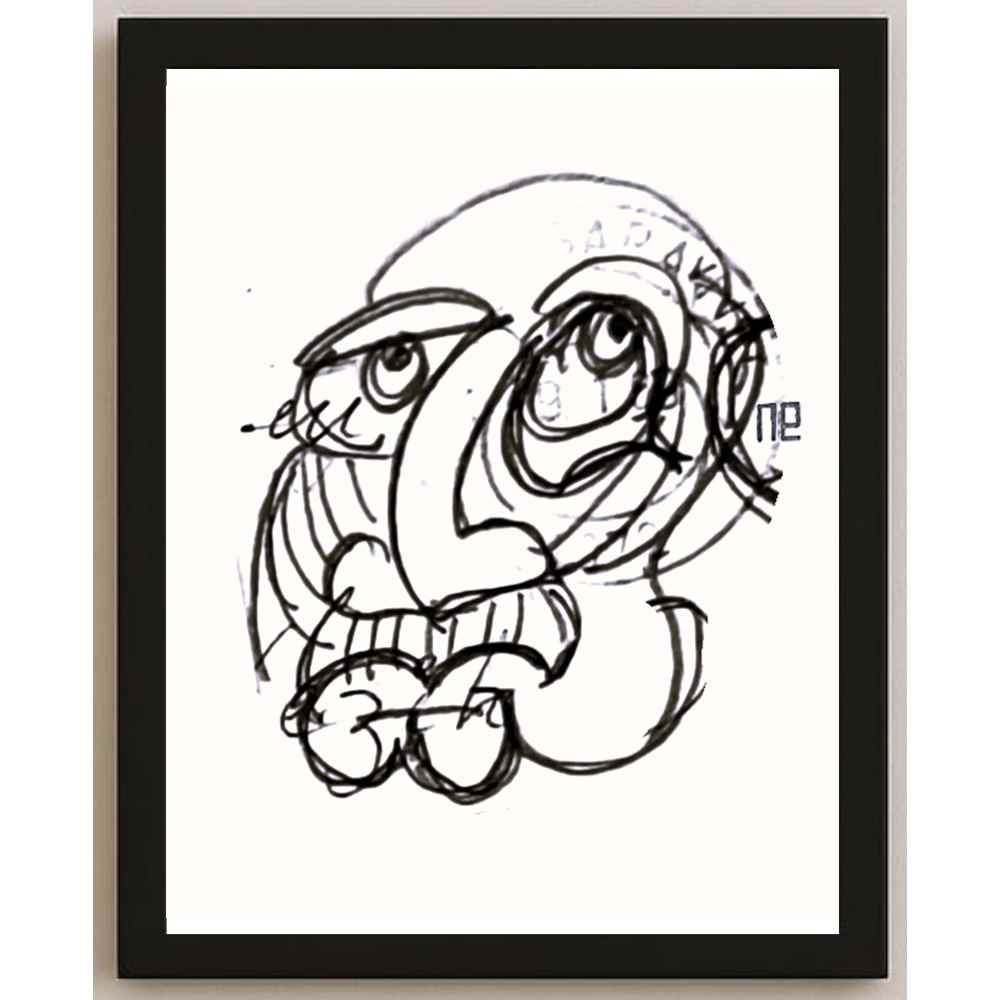 Nezih Danyal Tipler Kişiye Özel Sertifikalı Sınırlı Fine Art Karikatür Baskı NTP00427