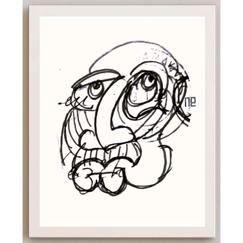 Nezih Danyal Tipler Kişiye Özel Sertifikalı Sınırlı Fine Art Karikatür Baskı NTP00427