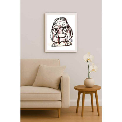 Nezih Danyal Tipler Kişiye Özel Sertifikalı Sınırlı Fine Art Karikatür Baskı NTP00428
