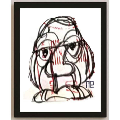 Nezih Danyal Tipler Kişiye Özel Sertifikalı Sınırlı Fine Art Karikatür Baskı NTP00428