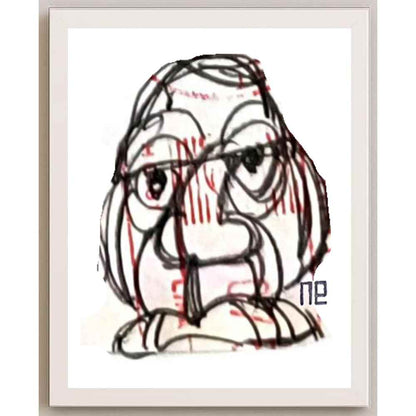Nezih Danyal Tipler Kişiye Özel Sertifikalı Sınırlı Fine Art Karikatür Baskı NTP00428