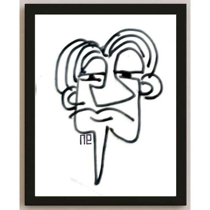 Nezih Danyal Tipler Kişiye Özel Sertifikalı Sınırlı Fine Art Karikatür Baskı NTP00433