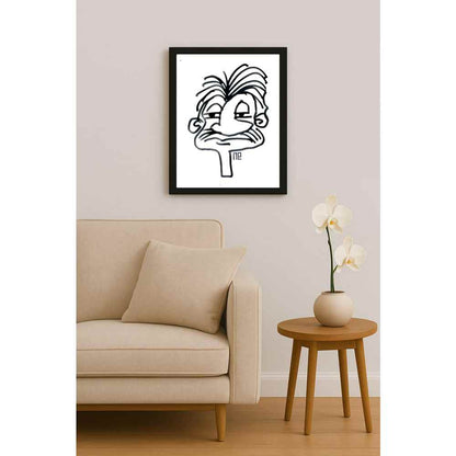 Nezih Danyal Tipler Kişiye Özel Sertifikalı Sınırlı Fine Art Karikatür Baskı NTP00435