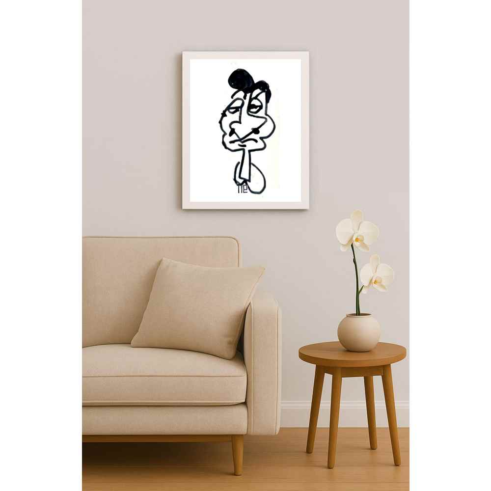Nezih Danyal Tipler Kişiye Özel Sertifikalı Sınırlı Fine Art Karikatür Baskı NTP00436