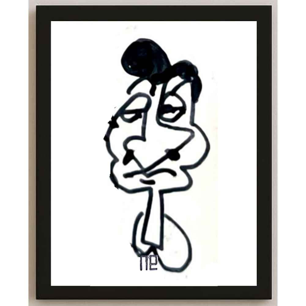 Nezih Danyal Tipler Kişiye Özel Sertifikalı Sınırlı Fine Art Karikatür Baskı NTP00436
