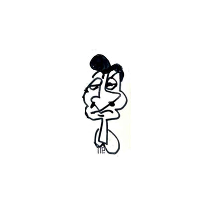 Nezih Danyal Tipler Kişiye Özel Sertifikalı Sınırlı Fine Art Karikatür Baskı NTP00436