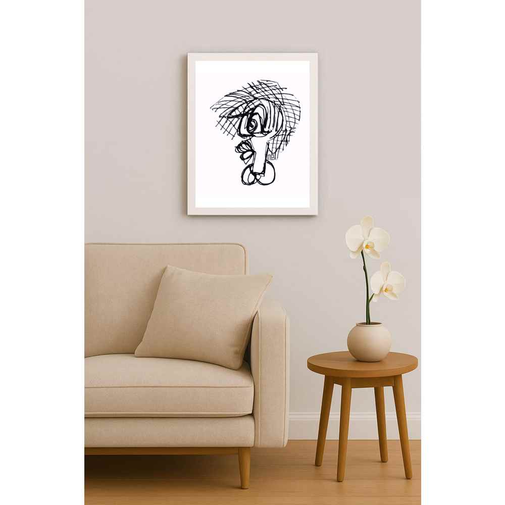 Nezih Danyal Tipler Kişiye Özel Sertifikalı Sınırlı Fine Art Karikatür Baskı NTP00440