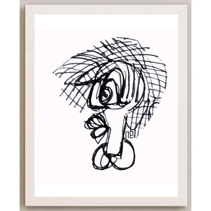 Nezih Danyal Tipler Kişiye Özel Sertifikalı Sınırlı Fine Art Karikatür Baskı NTP00440