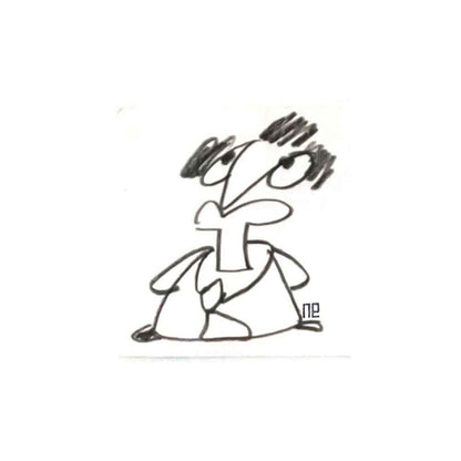 Nezih Danyal Tipler Kişiye Özel Sertifikalı Sınırlı Fine Art Karikatür Baskı NTP00441