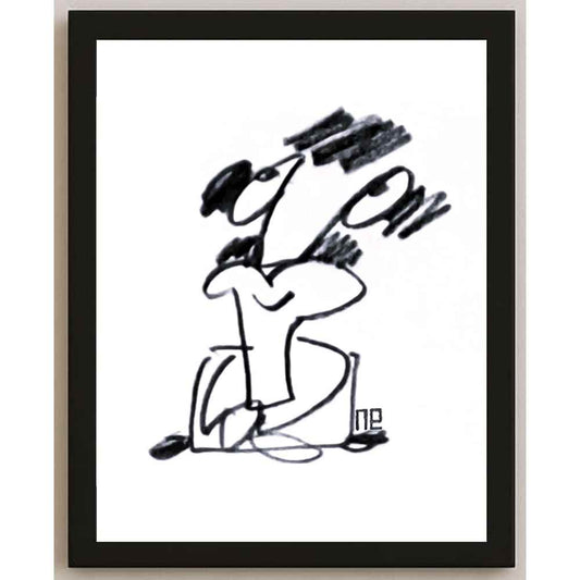 Nezih Danyal Tipler Kişiye Özel Sertifikalı Sınırlı Fine Art Karikatür Baskı NTP00442
