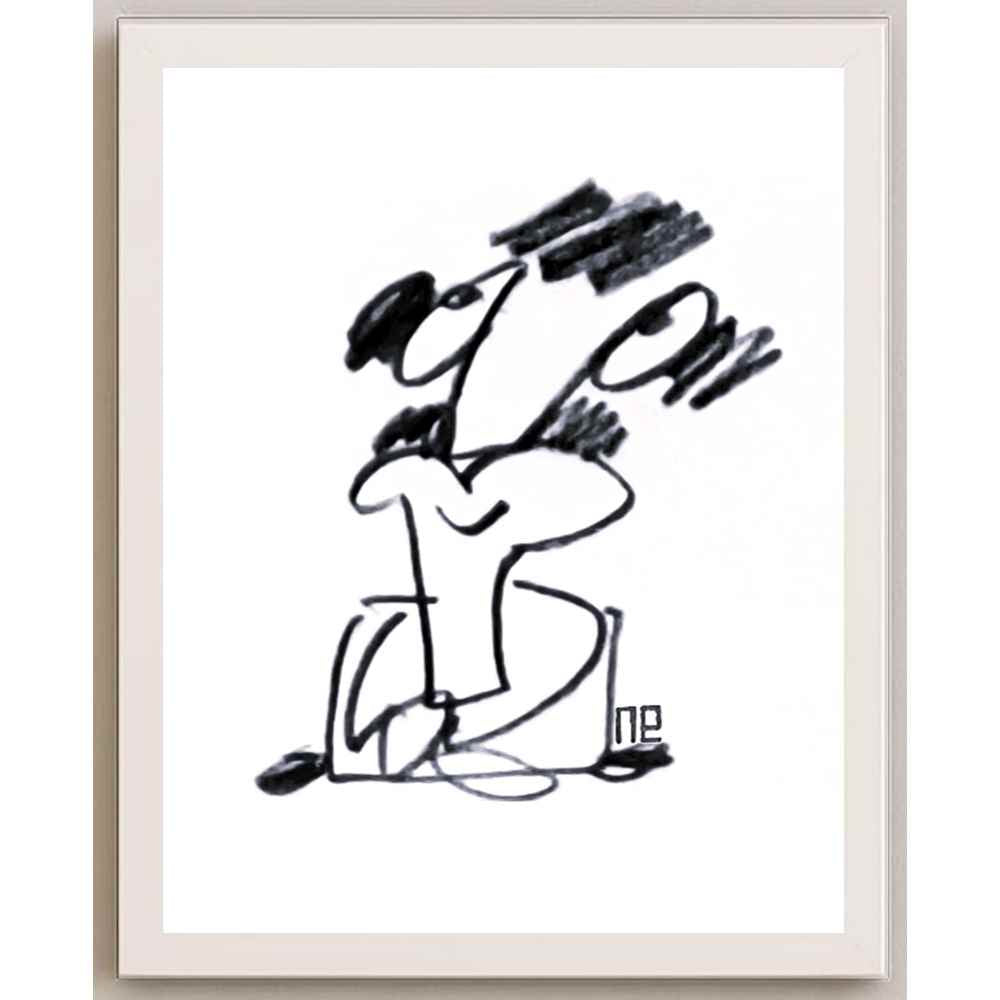 Nezih Danyal Tipler Kişiye Özel Sertifikalı Sınırlı Fine Art Karikatür Baskı NTP00442