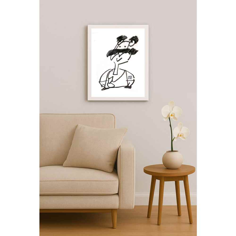 Nezih Danyal Tipler Kişiye Özel Sertifikalı Sınırlı Fine Art Karikatür Baskı NTP00445