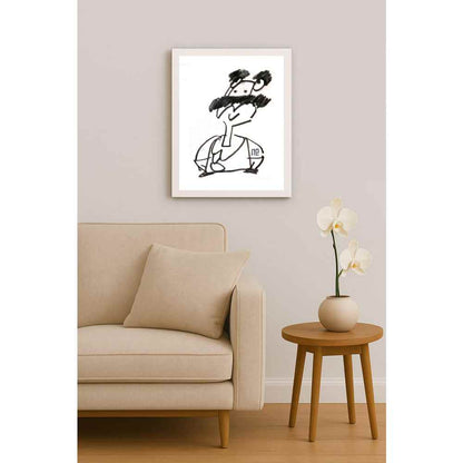 Nezih Danyal Tipler Kişiye Özel Sertifikalı Sınırlı Fine Art Karikatür Baskı NTP00445