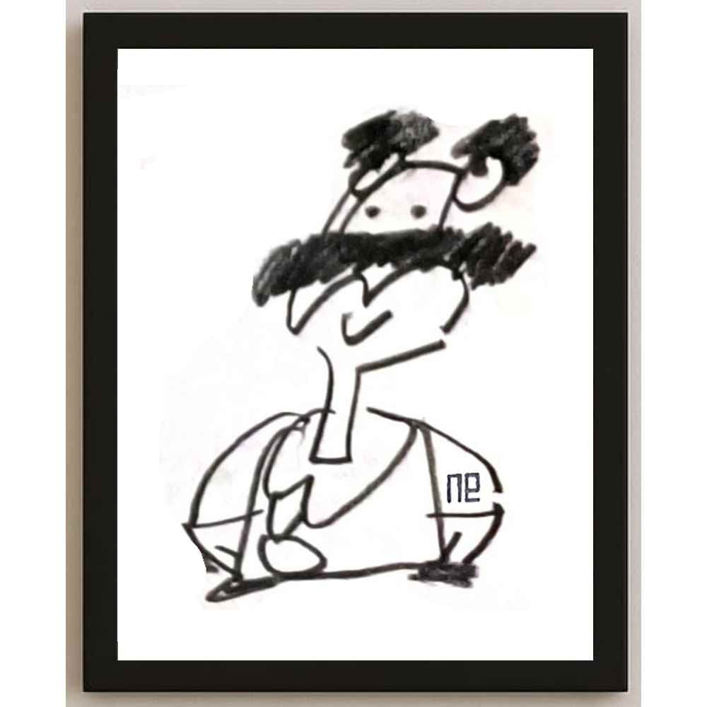 Nezih Danyal Tipler Kişiye Özel Sertifikalı Sınırlı Fine Art Karikatür Baskı NTP00445