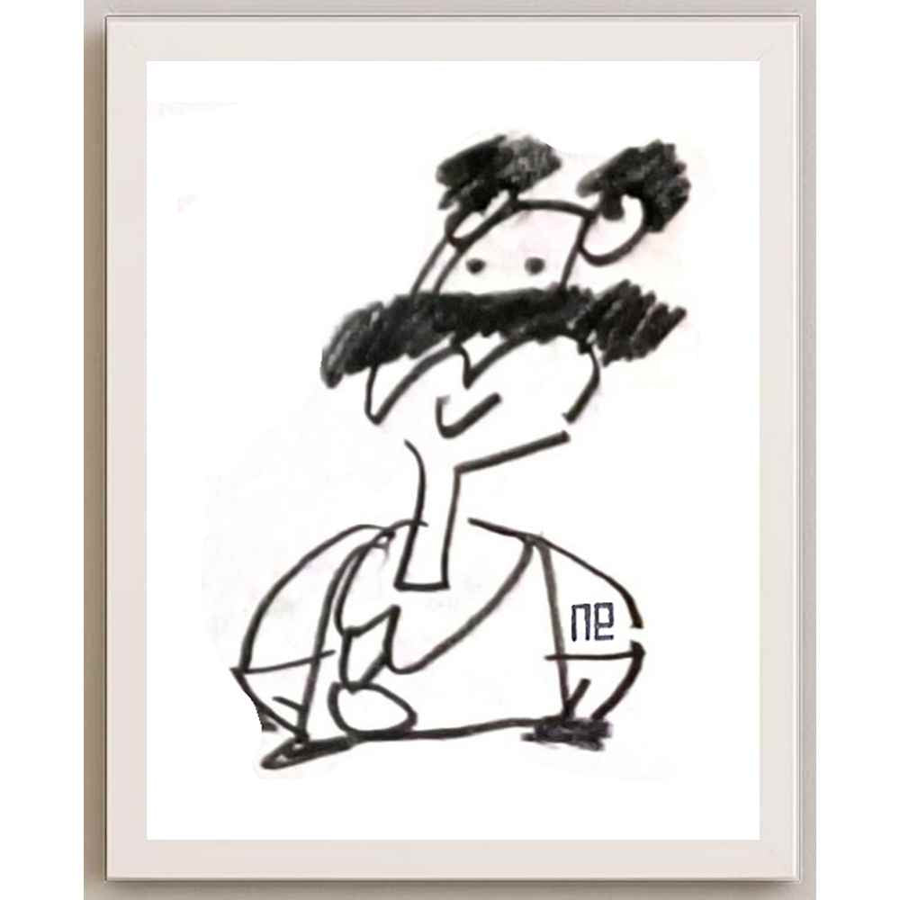 Nezih Danyal Tipler Kişiye Özel Sertifikalı Sınırlı Fine Art Karikatür Baskı NTP00445