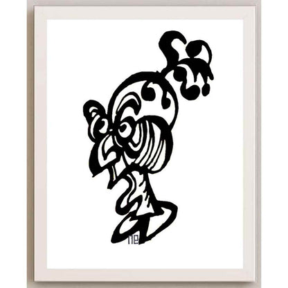 Nezih Danyal Tipler Kişiye Özel Sertifikalı Sınırlı Fine Art Karikatür Baskı NTP00446