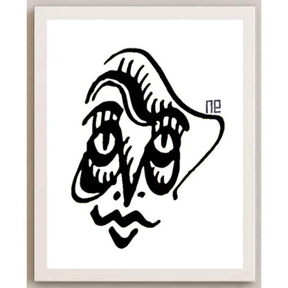 Nezih Danyal Tipler Kişiye Özel Sertifikalı Sınırlı Fine Art Karikatür Baskı NTP00447