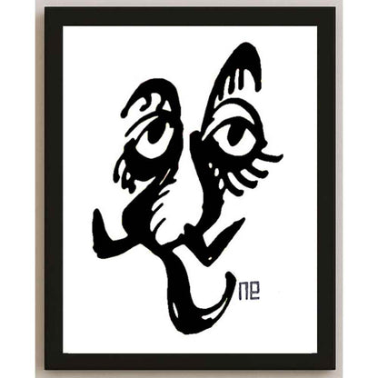 Nezih Danyal Tipler Kişiye Özel Sertifikalı Sınırlı Fine Art Karikatür Baskı NTP00448