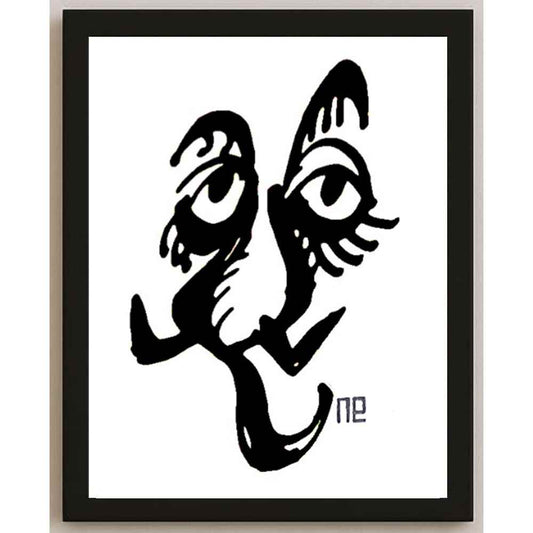 Nezih Danyal Tipler Kişiye Özel Sertifikalı Sınırlı Fine Art Karikatür Baskı NTP00448