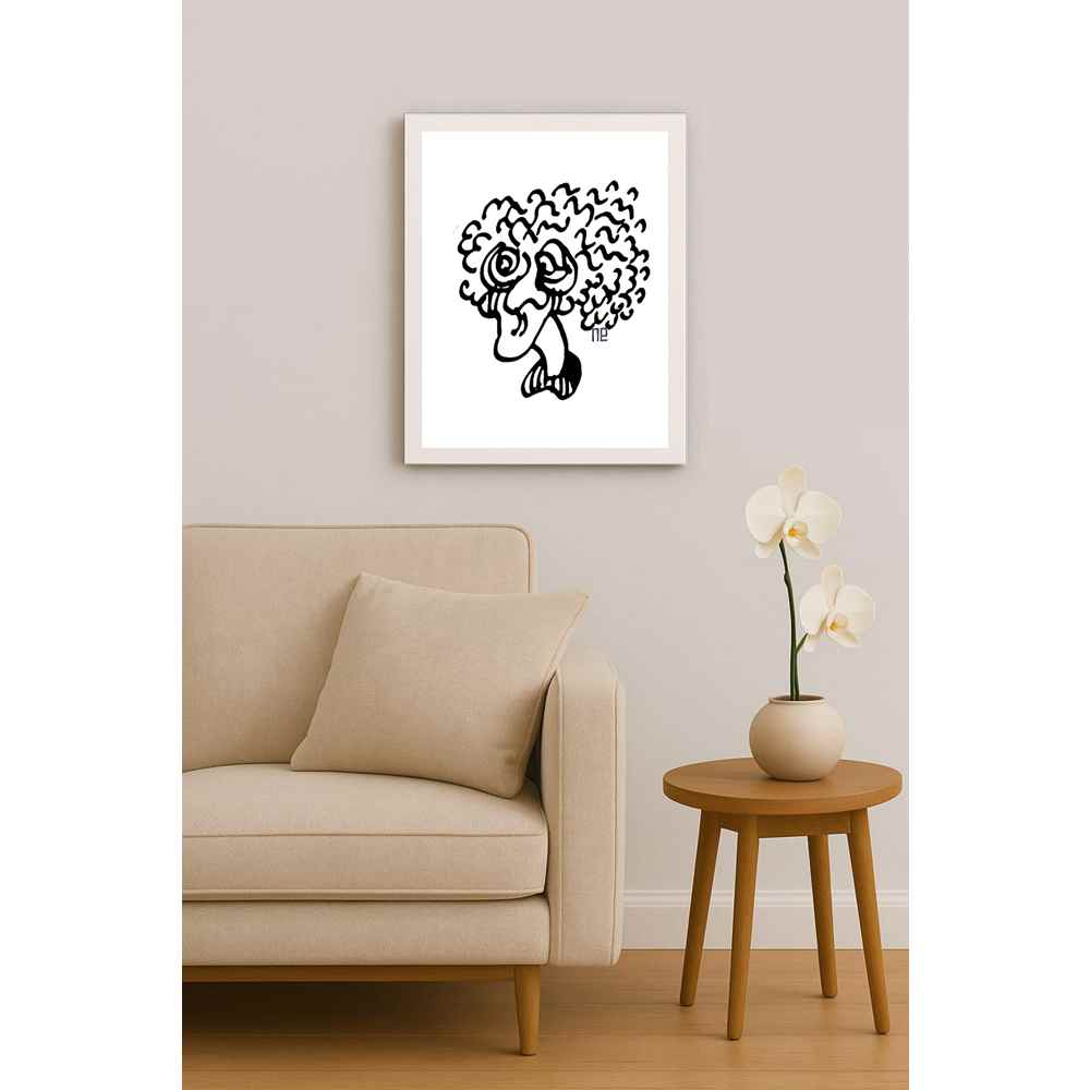 Nezih Danyal Tipler Kişiye Özel Sertifikalı Sınırlı Fine Art Karikatür Baskı NTP00449