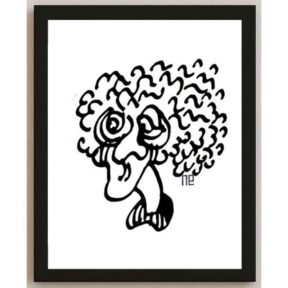 Nezih Danyal Tipler Kişiye Özel Sertifikalı Sınırlı Fine Art Karikatür Baskı NTP00449