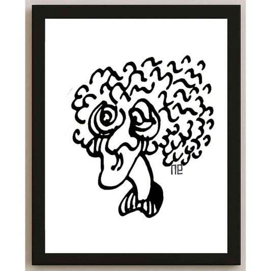 Nezih Danyal Tipler Kişiye Özel Sertifikalı Sınırlı Fine Art Karikatür Baskı NTP00449