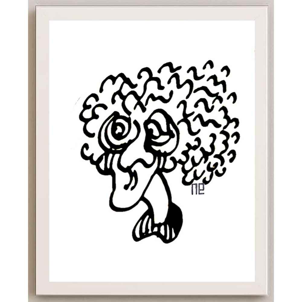 Nezih Danyal Tipler Kişiye Özel Sertifikalı Sınırlı Fine Art Karikatür Baskı NTP00449