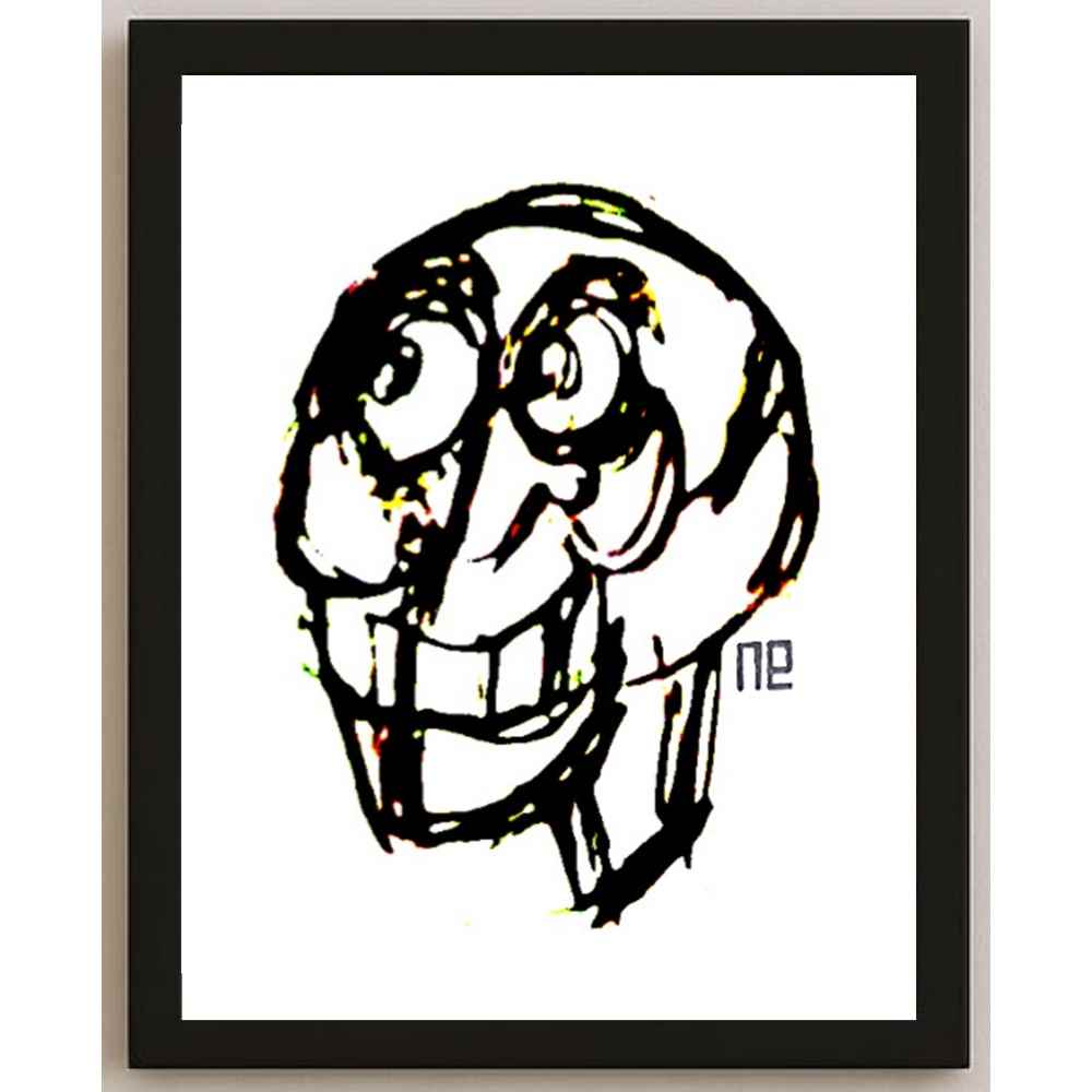 Nezih Danyal Tipler Kişiye Özel Sertifikalı Sınırlı Fine Art Karikatür Baskı NTP00450