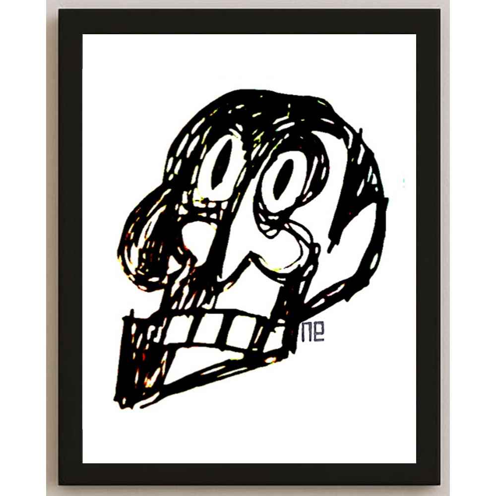 Nezih Danyal Tipler Kişiye Özel Sertifikalı Sınırlı Fine Art Karikatür Baskı NTP00452